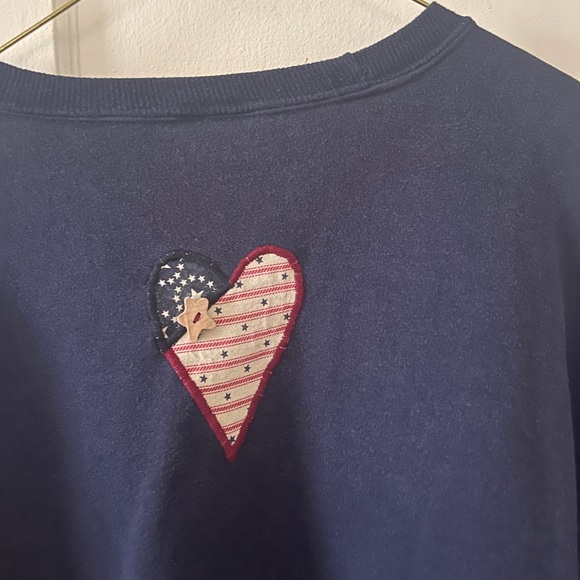 Vintage Americana 90s Appliqué Sweatshirt #90sfashion #vintage #patriotic sizeXL - Picture 7 of 7
